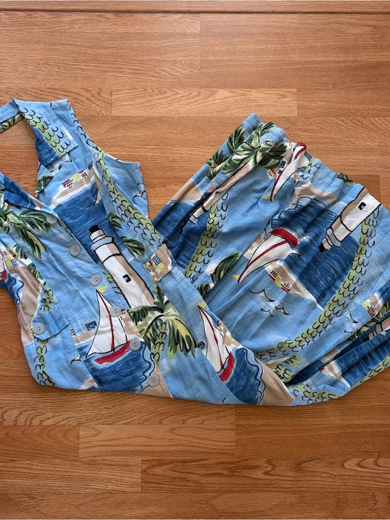 Mystique Boutique Dresses & Skirts - Light Blue Nautical Print Maxi Dress
